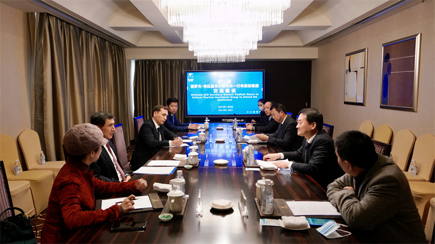 6008集团官方网站集团党委书记、董事长任丁会见上合组织秘书长诺罗夫一行